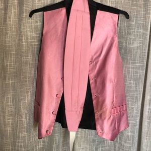 GianFranco Ruffini Pink Vest and Cummerbund size S